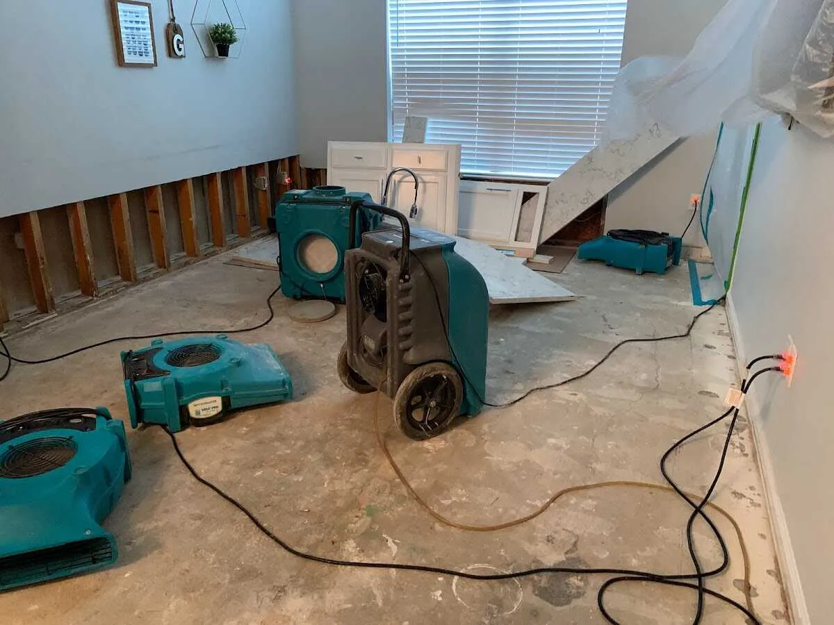 Dehumidifier in flood-cut room for Water Extraction & Removal in Bayonet Point